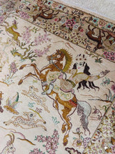 Charger l&#39;image dans la galerie, Tapis Ghom soie tissé main n°19761_148×98
