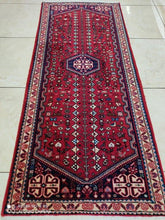 Charger l&#39;image dans la galerie, Tapis Abadeh tissé main n°3331_150×60
