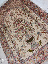 Charger l'image dans la galerie, Tapis Ghom soie noué main n°18214_150×98
