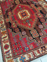 Charger l'image dans la galerie, Tapis Nahavand tissé main n°13852_151×110
