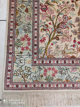 Charger l&#39;image dans la galerie, Tapis Ghom soie tissé main n°18226_151×98
