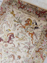 Charger l'image dans la galerie, Tapis Ghom soie tissé main n°19760_152×100
