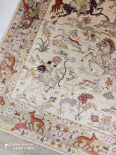 Charger l'image dans la galerie, Tapis Ghom soie tissé main n°19760_152×100
