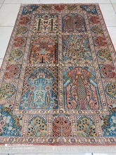 Charger l'image dans la galerie, Tapis Cachemire soie tissé main n°63_152×96
