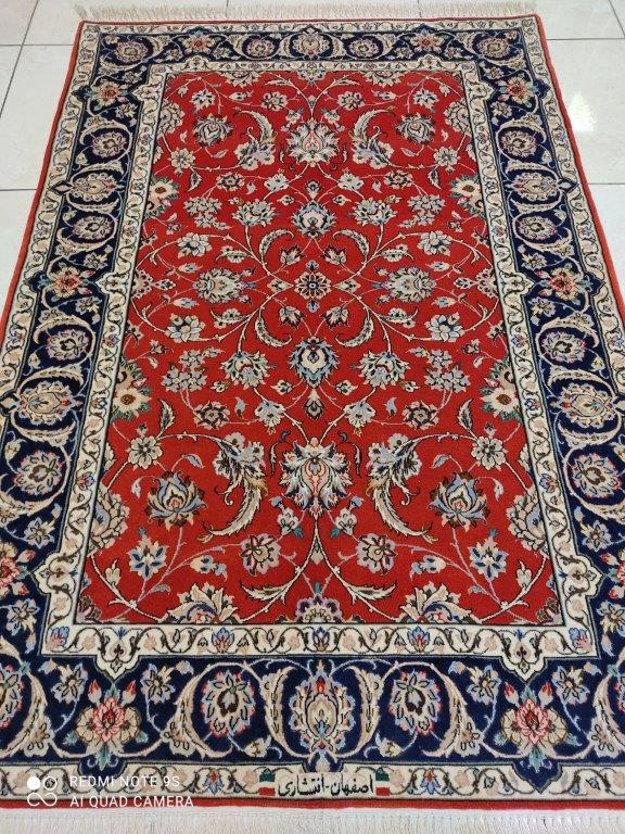 Tapis Ispahan tissé main n°14248_153×105