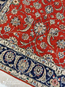 Tapis Ispahan tissé main n°14248_153×105