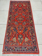 Charger l&#39;image dans la galerie, Tapis Sarouk fait main n°14791_155×67
