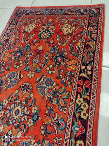 Tapis Sarouk fait main n°14791_155×67