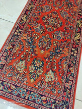 Charger l&#39;image dans la galerie, Tapis Sarouk fait main n°14791_155×67
