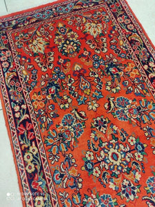 Tapis Sarouk fait main n°14791_155×67