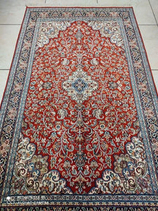 Tapis Cachemire soie noué main n°28_155×92