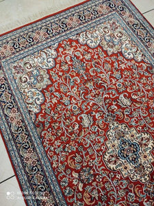 Tapis Cachemire soie noué main n°28_155×92