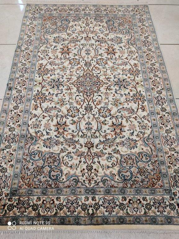 Tapis Cachemire soie tissé main n°57_156×100