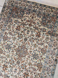 Tapis Cachemire soie tissé main n°57_156×100