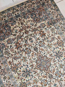 Tapis Cachemire soie tissé main n°57_156×100