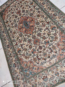 Tapis Cachemire soie tissé main n°55_157×92