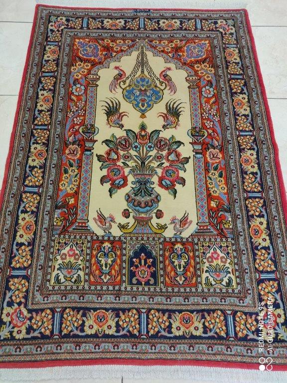 Tapis Ghom noué main n°18929_160×108