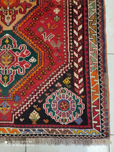 Charger l&#39;image dans la galerie, Tapis Ghachghai noué main n°10162_160×111
