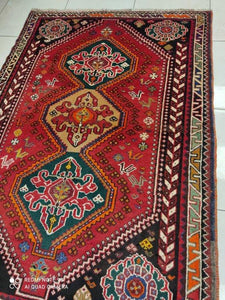 Tapis Ghachghai noué main n°10162_160×111