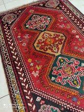 Charger l&#39;image dans la galerie, Tapis Ghachghai noué main n°10162_160×111
