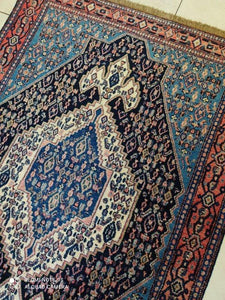 Tapis Antique Senneh tissé main n°14301_164×118