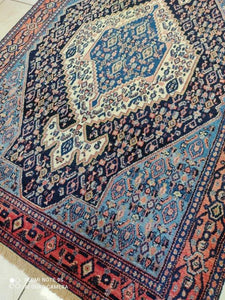 Tapis Antique Senneh tissé main n°14301_164×118