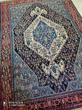 Charger l&#39;image dans la galerie, Tapis Antique Senneh tissé main n°14301_164×118
