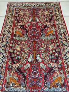 Tapis Antique Ispahan tissé main n°12922_175×107