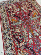 Charger l&#39;image dans la galerie, Tapis Antique Ispahan tissé main n°12922_175×107
