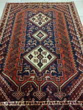 Charger l&#39;image dans la galerie, Tapis Afchar tissé main n°17098_176×125
