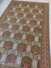 Charger l&#39;image dans la galerie, TAPIS ANTIQUE Français Gobelins fait main_180×130
