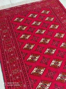 Tapis Torkaman tissé main n°17945_180×130