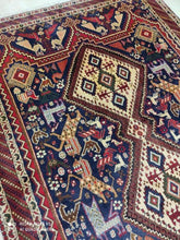 Charger l'image dans la galerie, Tapis Afchar fait main n°17416_180×133
