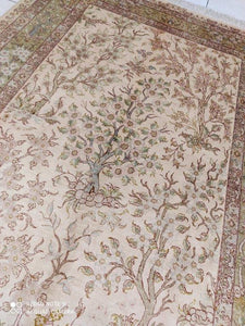 Tapis Ghom soie tissé main n°18243_182×122