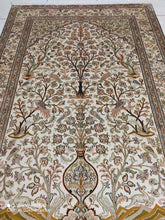 Charger l&#39;image dans la galerie, Tapis Cachemire soie tissé main n°26_184×124
