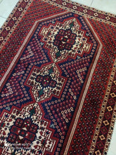 Charger l&#39;image dans la galerie, Tapis Afchar fait main n°17289_185×130
