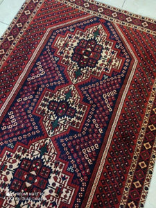 Tapis Afchar fait main n°17289_185×130