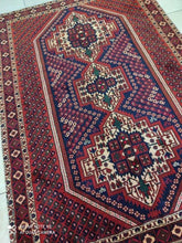 Charger l&#39;image dans la galerie, Tapis Afchar fait main n°17289_185×130
