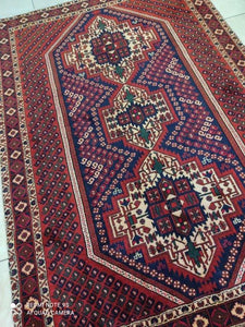 Tapis Afchar fait main n°17289_185×130