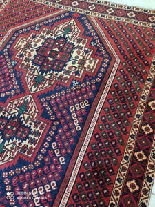 Tapis Afchar fait main n°17289_185×130