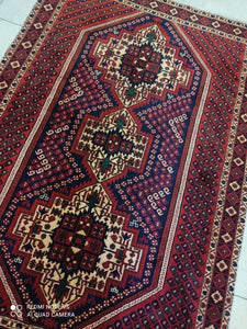 Tapis Afchar fait main n°17289_185×130