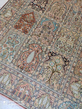 Charger l&#39;image dans la galerie, Tapis Cachemire soie noué main n°21_186×123
