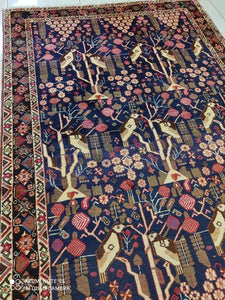 Tapis Afchar fait main n°12523_187×130