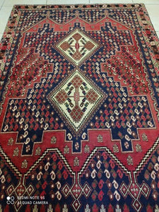 Tapis Afchar fait main n°17409_190×132