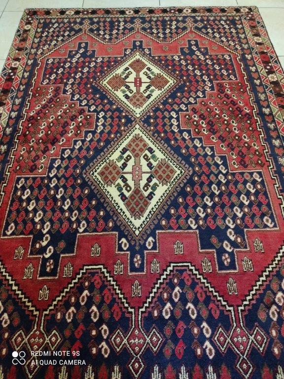 Tapis Afchar fait main n°17409_190×132