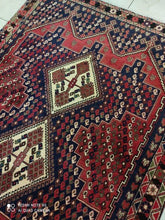 Charger l&#39;image dans la galerie, Tapis Afchar fait main n°17409_190×132
