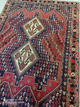 Charger l&#39;image dans la galerie, Tapis Afchar fait main n°17409_190×132
