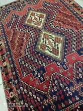 Charger l&#39;image dans la galerie, Tapis Afchar fait main n°17409_190×132
