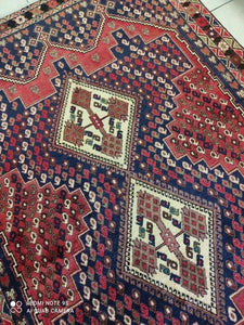 Tapis Afchar fait main n°17409_190×132