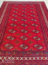 Charger l&#39;image dans la galerie, Tapis Torkaman fait main n°19266_190×142
